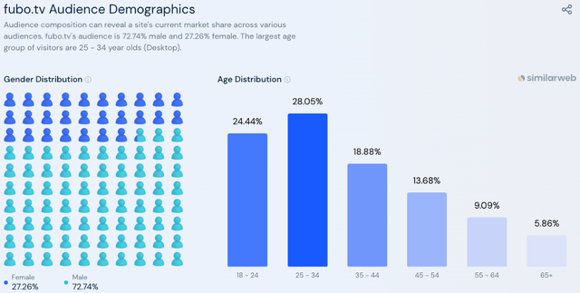 Demographics of website visitors