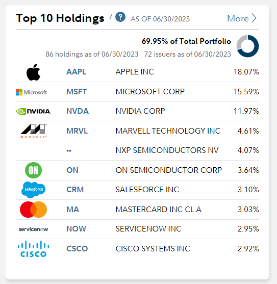 FSPTX Top Holdings