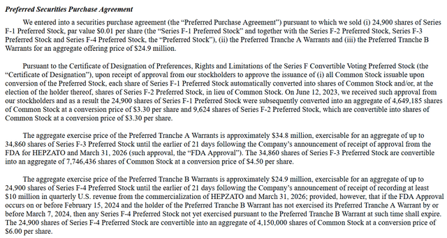 DCTH filing