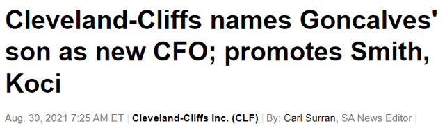 Cleveland-Cliffs new CFO