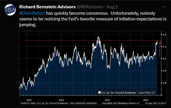 Rich Bernstein Inflation Expectations August