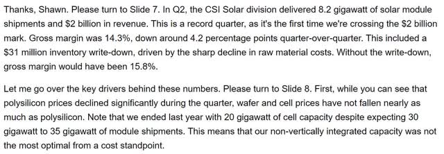 csiq canadian solar guidance