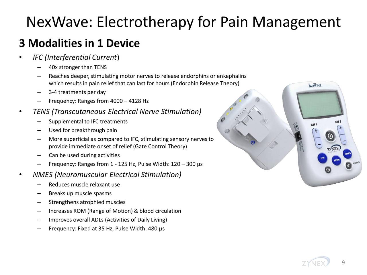 NexWave: Electrotherapy for Pain Management