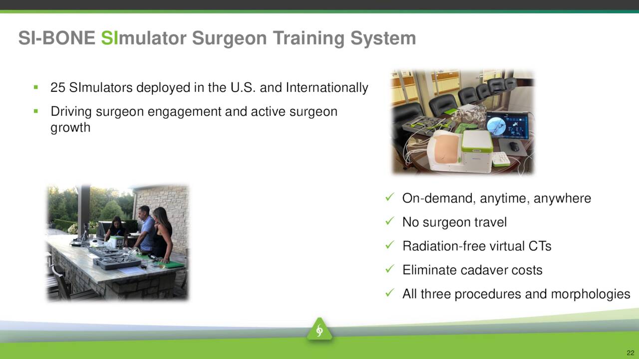 SI-BONE SImulator Surgeon Training System