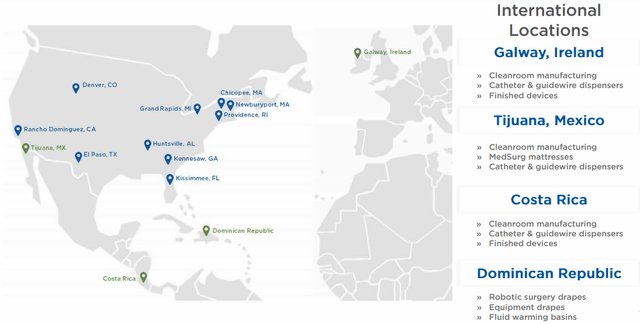 Company Manufacturing Footprint