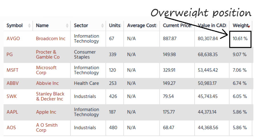 Portfolio Holding