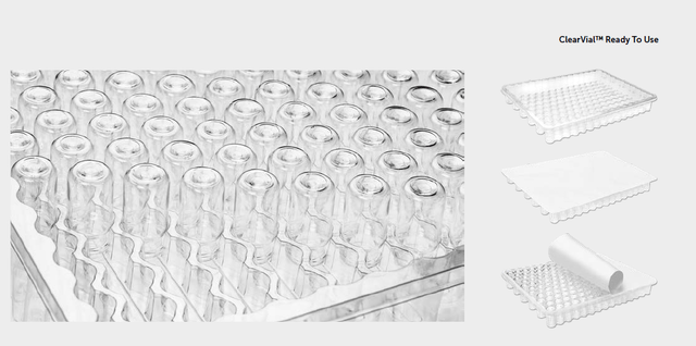 Example of plastic containers for medical sector