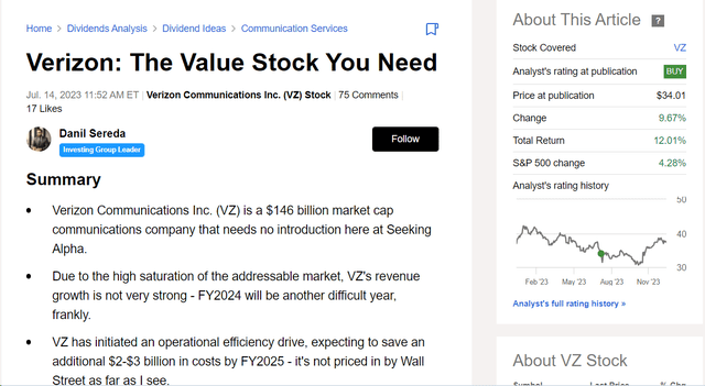 SA, author's previous article on VZ