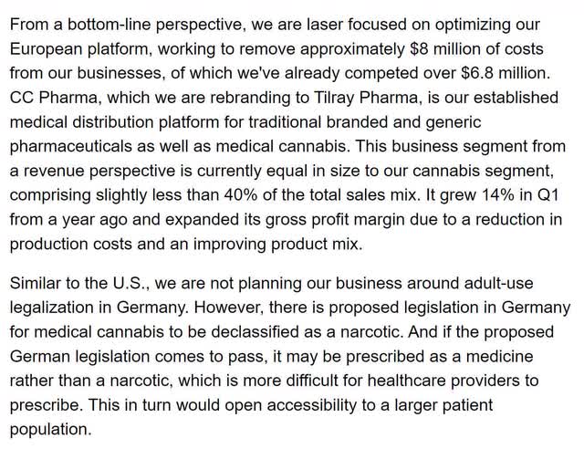 tlry tilray guidance