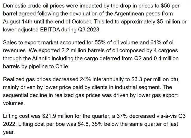 vist vista energy guidance