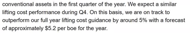 vist vista energy guidance