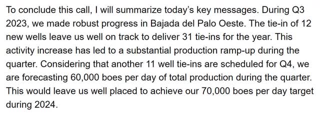 vist vista energy guidance