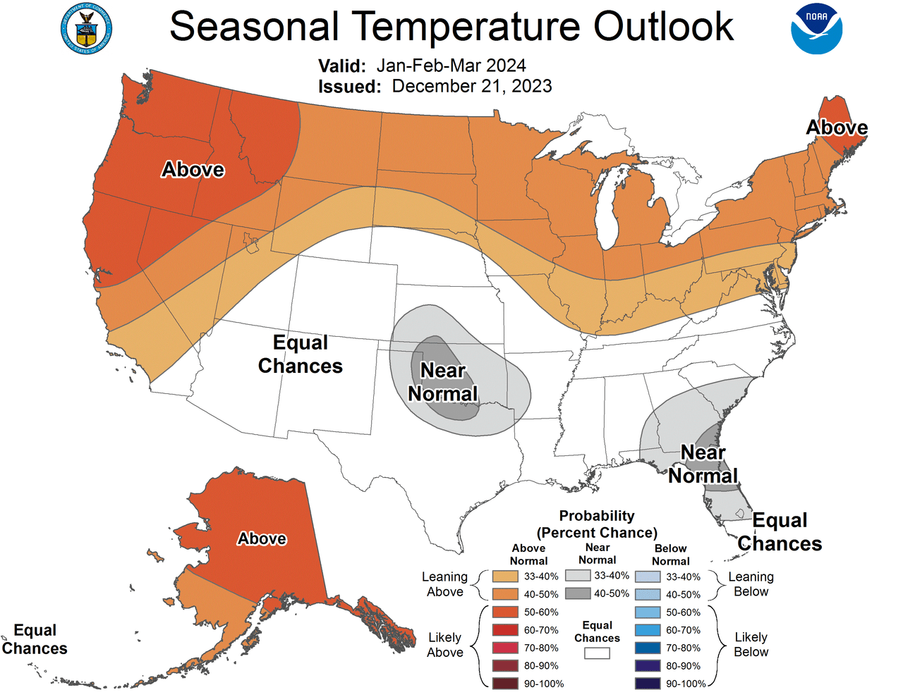 2023-24 CPC Winter U.S. Temperature Outlook