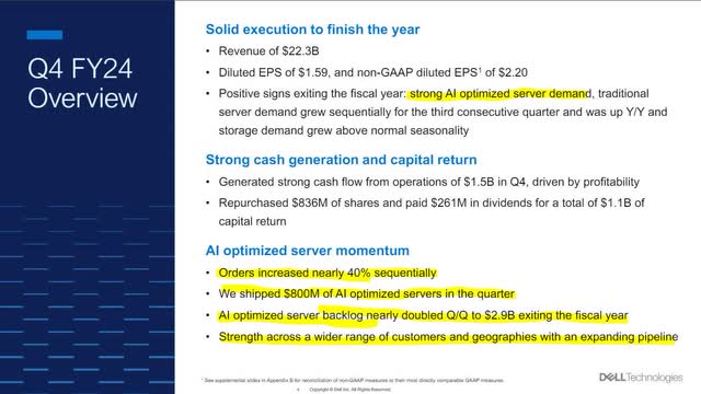 Dell performance review outlines several positive trends