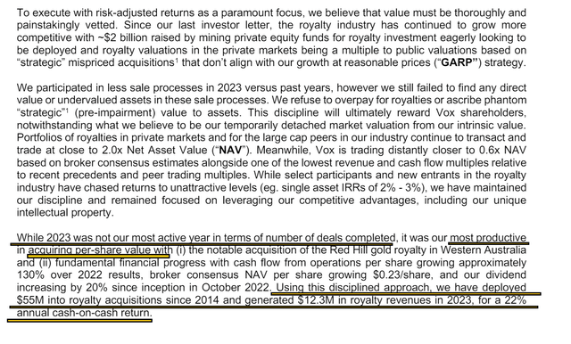 Vox 2024 Shareholder Letter