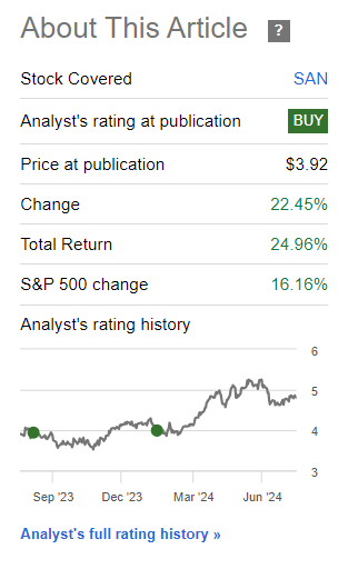 Seeking Alpha Santander RoR