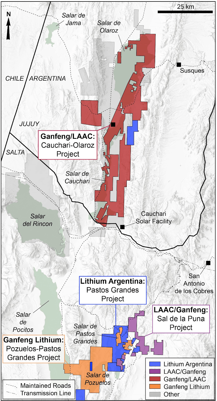 Argentina land ownership by Lithium Americas Argentina