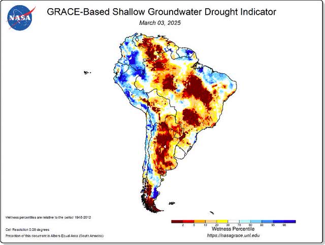 FIGURE 8b South American Drought Indicator